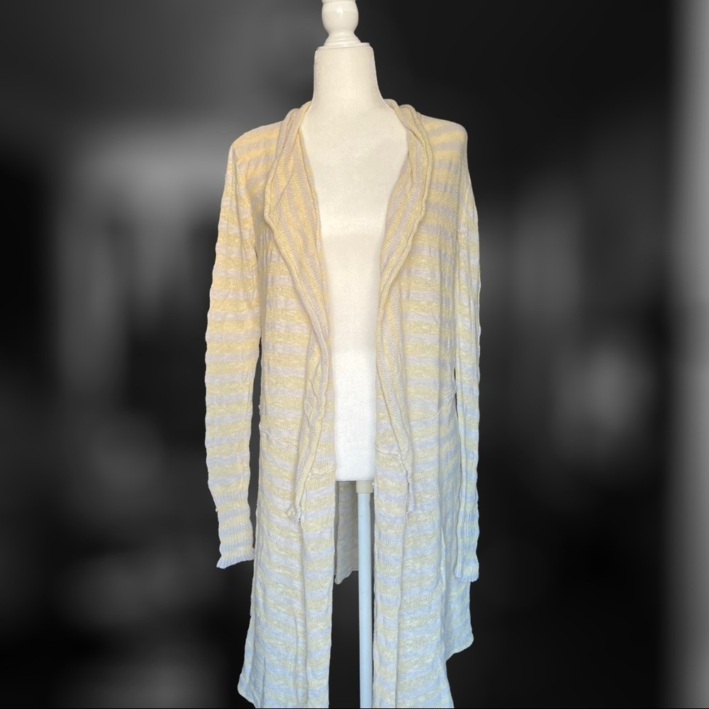 Free People Knitted Open Front Duster Cardigan Size S